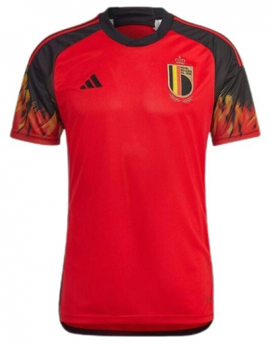 2022 World Cup Belgium Home Soccer Jersey Shirt