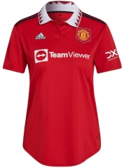 Women 22-23 Manchester United Home Soccer Jersey Shirt