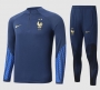 2022-23 France Navy Blue Training Sweatshirt and Pants
