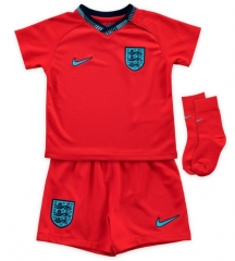 Children 2022 World Cup England Away Soccer Full Kits