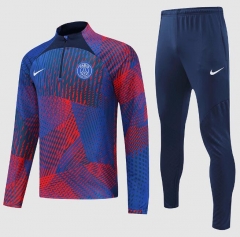 22-23 PSG Blue Red Training Sweatshirt and Pants