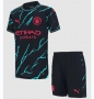 Children Kit 23-24 Manchester City Third Soccer Uniforms