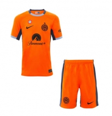 Children 23-24 Inter Milan Third Soccer Uniforms