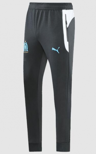 21-22 Marseilles White Black Training Pants