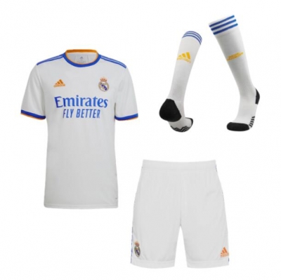21-22 Real Madrid Home Soccer Full Kit
