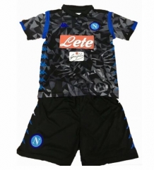 18-19 Napoli Away Children Soccer Jersey Kit Shirt + Shorts