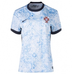 Women 2024 Euro Cup Portugal Away Soccer Jersey Shirt