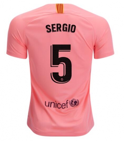 18-19 Barcelona Third Sergio Busquets Soccer Jersey Shirt