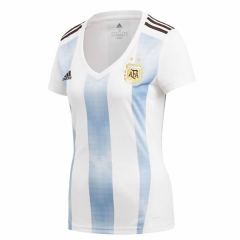 Women Argentina 2018 World Cup Home Soccer Jersey Shirt
