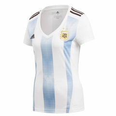Women Argentina 2018 World Cup Home Soccer Jersey Shirt