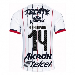 18-19 Deportivo Guadalajara Chivas A. ZALDIVAR 14 Away Soccer Jersey Shirt