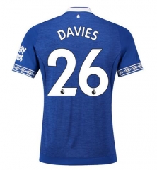 18-19 Everton Davies 26 Home Soccer Jersey Shirt