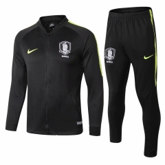 18-19 Korea Black Training Suit (Jacket+Trouser)