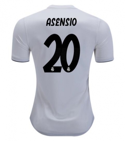 18-19 Marco Asensio Real Madrid Home Soccer Jersey Shirt