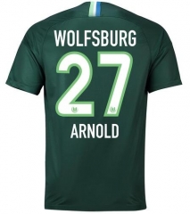 18-19 VfL Wolfsburg ARNOLD 27 Home Soccer Jersey Shirt