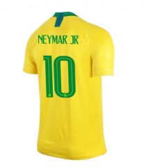 Brazil 2018 World Cup Home Neymar Jr Soccer Jersey Shirt