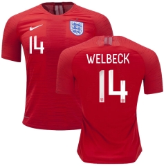 England 2018 FIFA World Cup DANNY WELBECK 14 Away Soccer Jersey Shirt