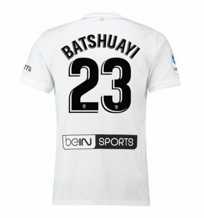18-19 Valencia BATSHUAYI 23 Home Soccer Jersey Shirt