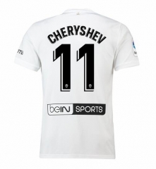 18-19 Valencia CHERYSHEV 11 Home Soccer Jersey Shirt