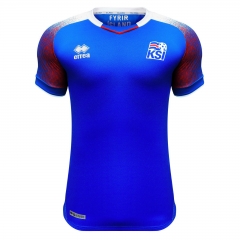 Iceland 2018 FIFA World Cup Home Soccer Jersey Shirt Blue