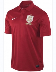 Retro 2013-14 England Red Away Soccer Jersey Shirt