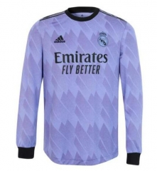 Long Sleeve Shirt 22-23 Real Madrid Away Soccer Jersey