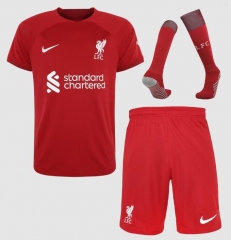 22-23 Liverpool Home Soccer Full Kits