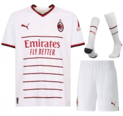 Children 22-23 AC Milan Away Soccer Full Kits
