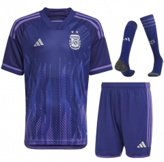 2022 World Cup Argentina Away Soccer Full Kits