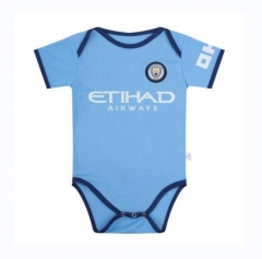 Little Kids 24-25 Manchester City Home Soccer Babysuit