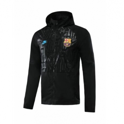 20-21 Barcelona Black Windbreaker Jacket