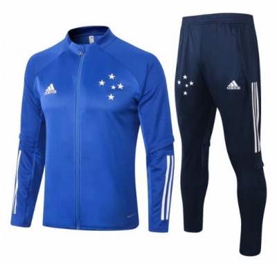 20-21 Cruzeiro Blue Training Suits Jacket and Pants