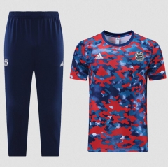 21-22 Bayern Munich Red Training Shirt and 3/4 Pants