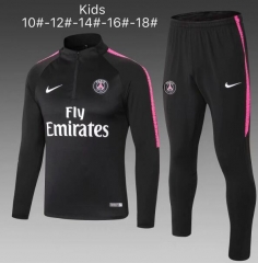 18-19 Children PSG Black Training Suit