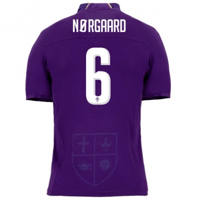 18-19 Fiorentina NORGAARD 6 Home Soccer Jersey Shirt
