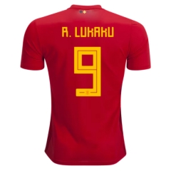 Belgium 2018 World Cup Home Romelu Lukaku #9 Soccer Jersey Shirt