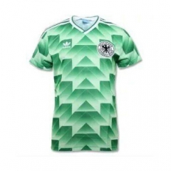 West Germany 1988-1990 Away Green Retro Soccer Jersey Shirt