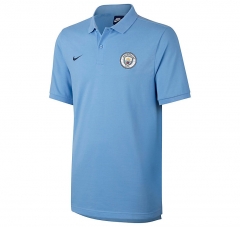 Manchester City 2018 Blue Polo Shirt