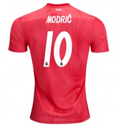 18-19 Luka Modric Real Madrid Third Red Soccer Jersey Shirt
