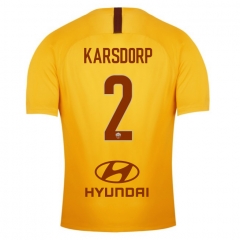 18-19 AS Roma KARSDORP 2 Third Soccer Jersey Shirt