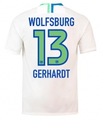 18-19 VfL Wolfsburg GERHARDT 13 Away Soccer Jersey Shirt