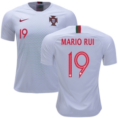 Portugal 2018 World Cup MARIO RUI 19 Away Soccer Jersey Shirt