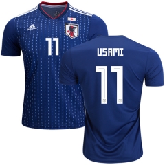 Japan 2018 World Cup TAKASHI USAMI 11 Home Soccer Jersey Shirt