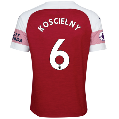 18-19 Arsenal Laurent Koscielny 6 Home Soccer Jersey Shirt
