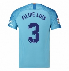 18-19 Atletico Madrid Filipe Luis 3 Away Soccer Jersey Shirt