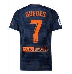 18-19 Valencia GUEDES 7 Away Soccer Jersey Shirt