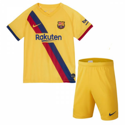 Children 19-20 Barcelona Away Soccer Uniforms