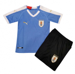 Children Uruguay 2019 Copa America Home Soccer Kit (Shirt + Shorts)