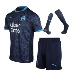 20-21 Olympique de Marseille Away Soccer Full Uniforms