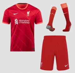 21-22 Liverpool Home Soccer Full Kits